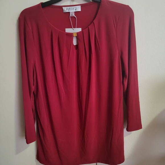 Kasper Tops - Kasper Women's Red Top